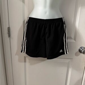 Adidas Women's Black and White Athletic Shorts